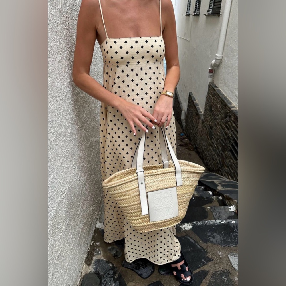 Commense Beige and Black Maxi Dress